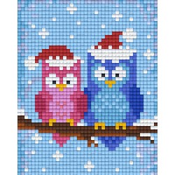 Two Christmas Owls