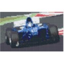 Blue Racing Car
